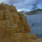 鳥取砂丘にある　砂の美術館